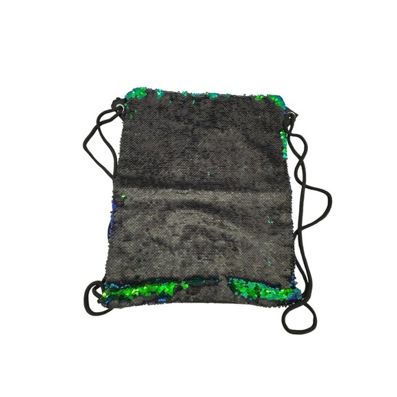 Mermaid Colors Sequin Drawstring Backpack NEW - Picture 2 of 3